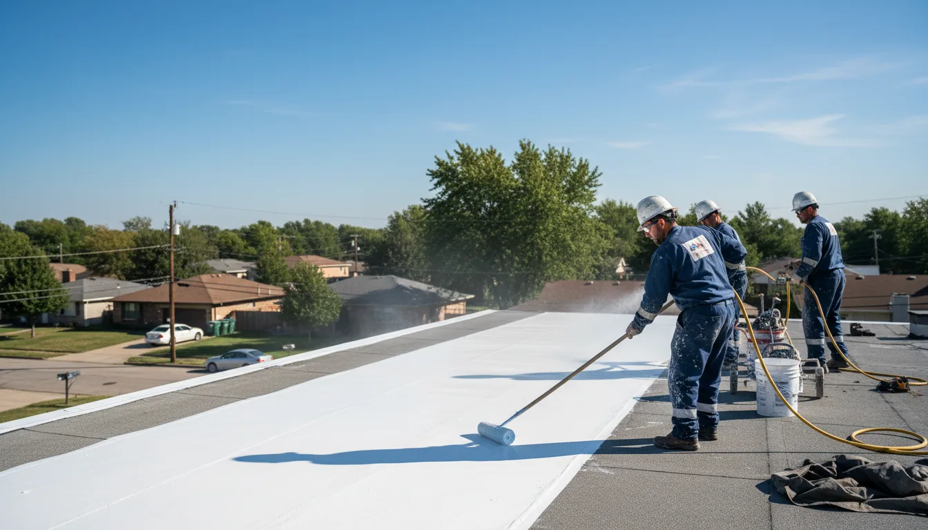 Commercial roof coating in Grant Park, IL near me